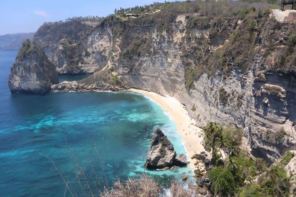 Diamond Beach Nusa Penida Bali Indonesia new staircases