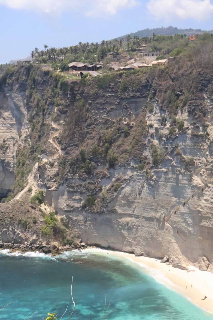 Diamond Beach new staircases Nusa Penida Bali